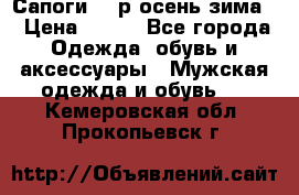 Сапоги 35 р.осень-зима  › Цена ­ 700 - Все города Одежда, обувь и аксессуары » Мужская одежда и обувь   . Кемеровская обл.,Прокопьевск г.